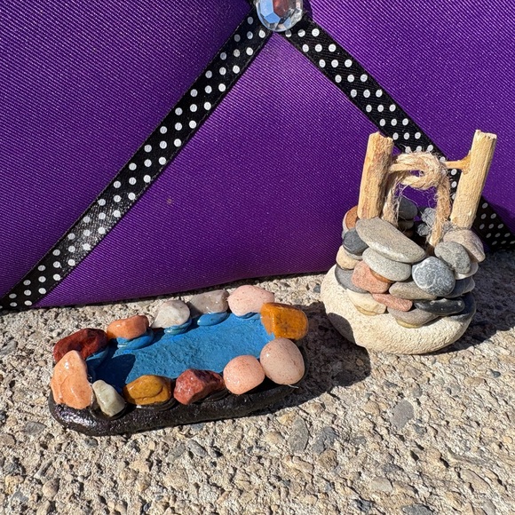 Handmade Fairy Garden Mini Decor Set of 2 - Picture 1 of 8